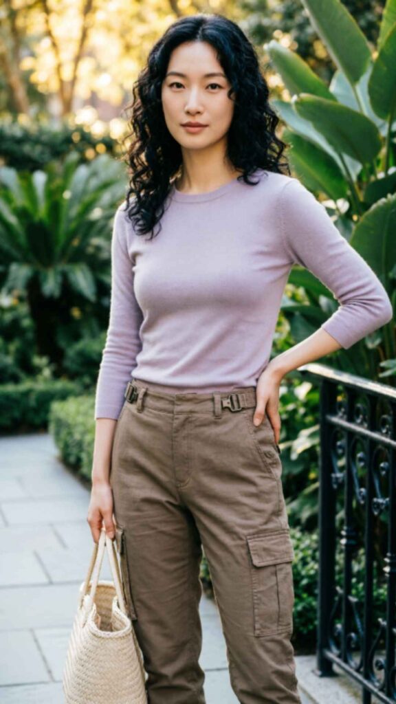 Cargo Pants with Fitted Top