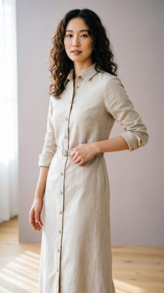 Shirt Dress with Belt