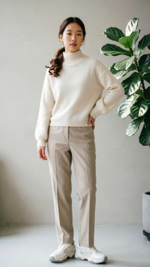 Sweater and Sneakers Combo