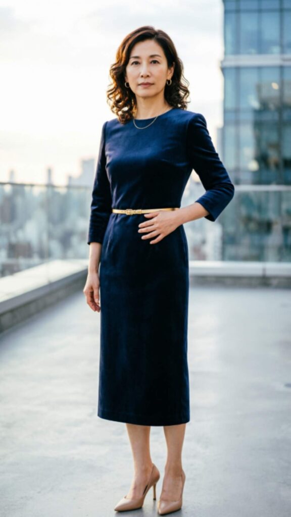 Structured Dress with Belt