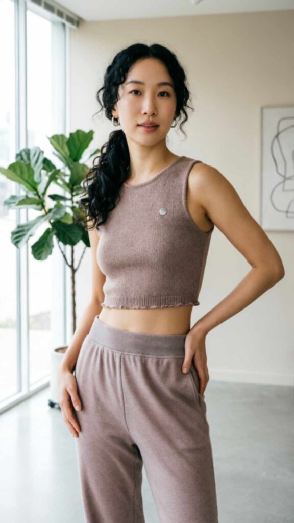 Joggers with Crop Tops