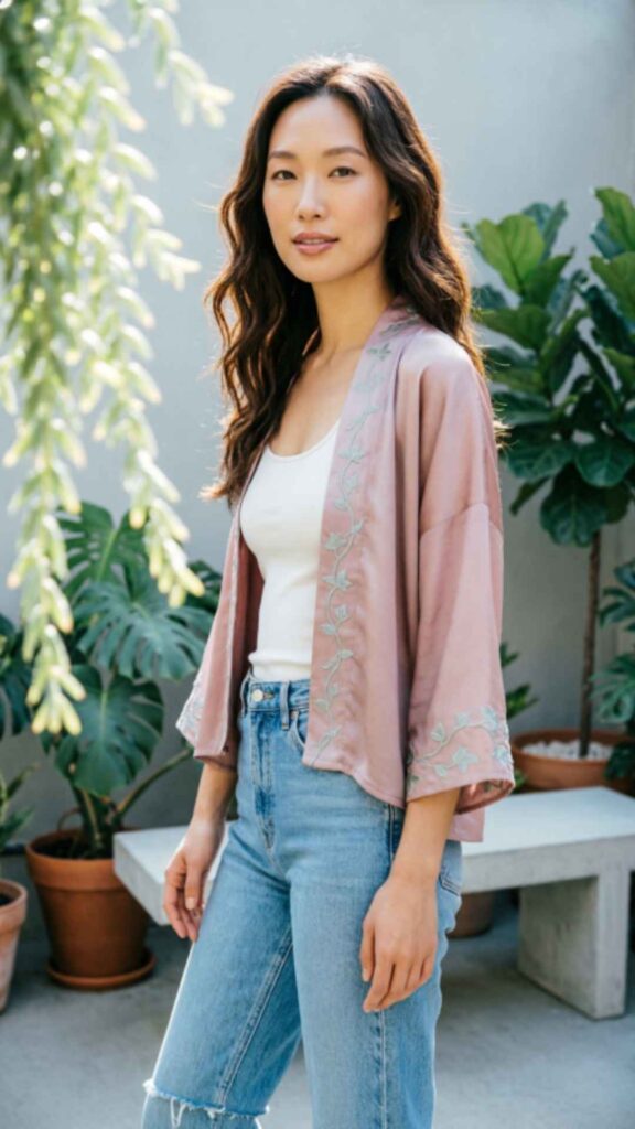 Kimono Cardigans with Jeans