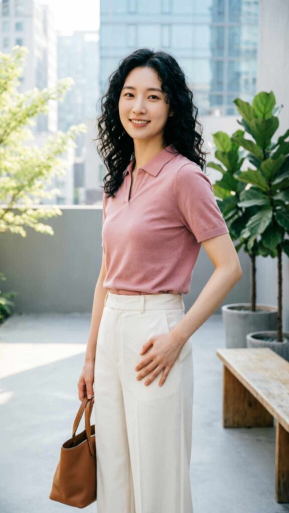 Polo Shirts with Relaxed Trousers