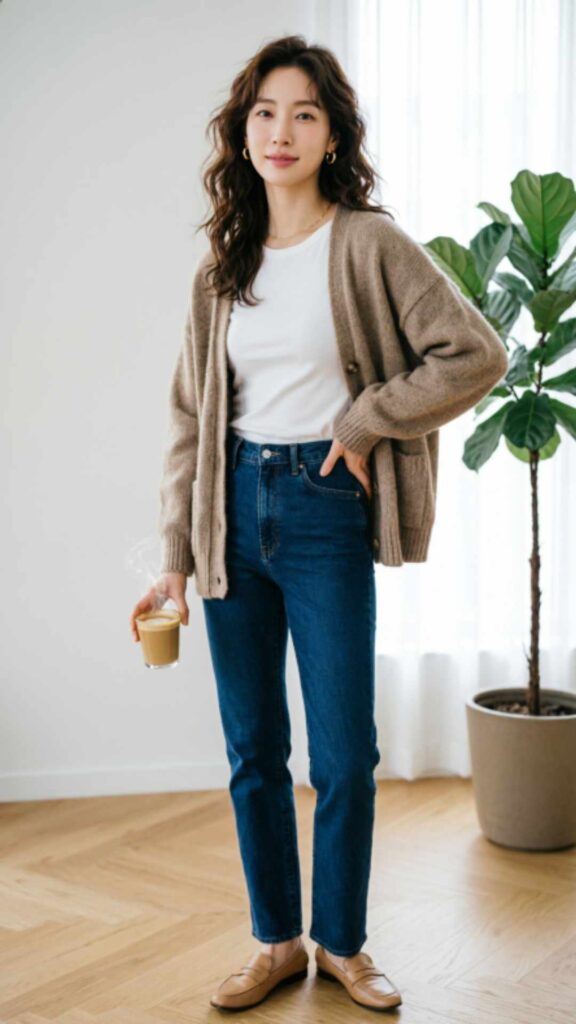Cardigans with Slim Jeans