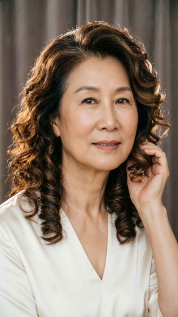 Curly Side-Parted Style