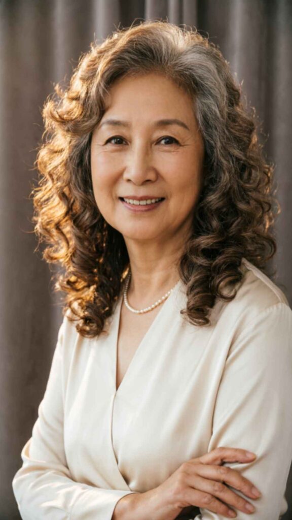 Shoulder-Length Curly Waves