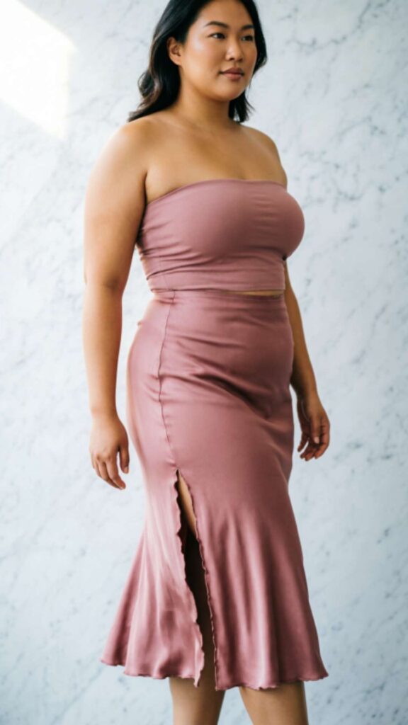 Midi Skirts with Slits