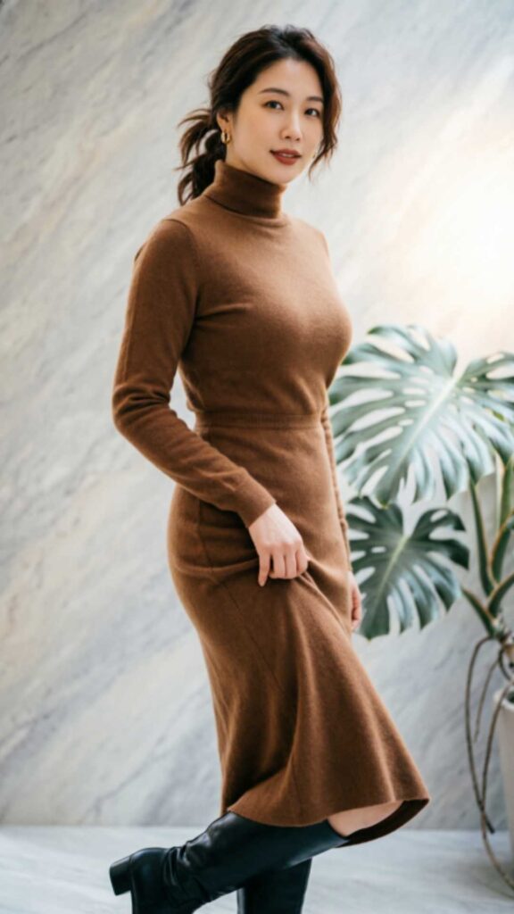 Sweater Dresses with Boots