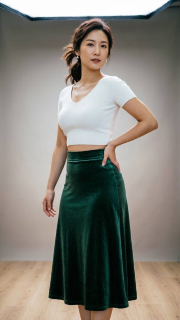 A-Line Skirts & Fitted Tops