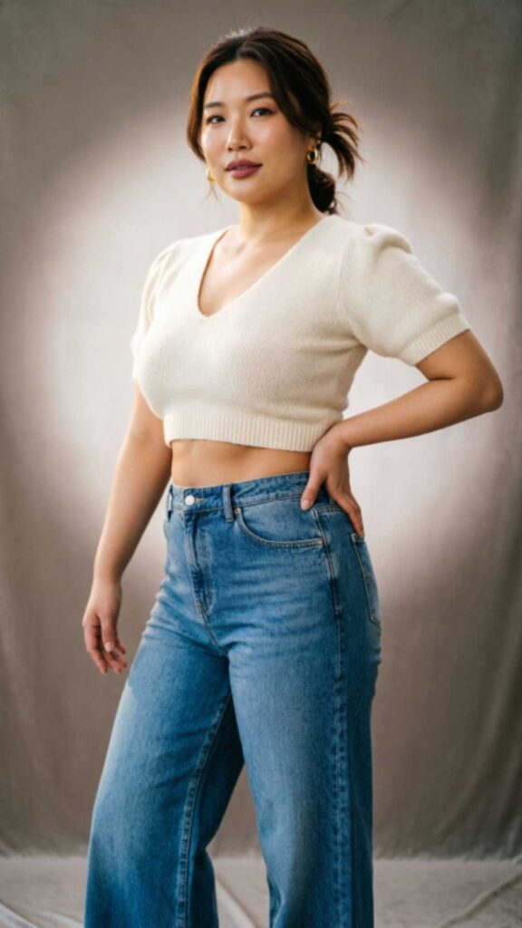High-Waisted Jeans & Crop Tops