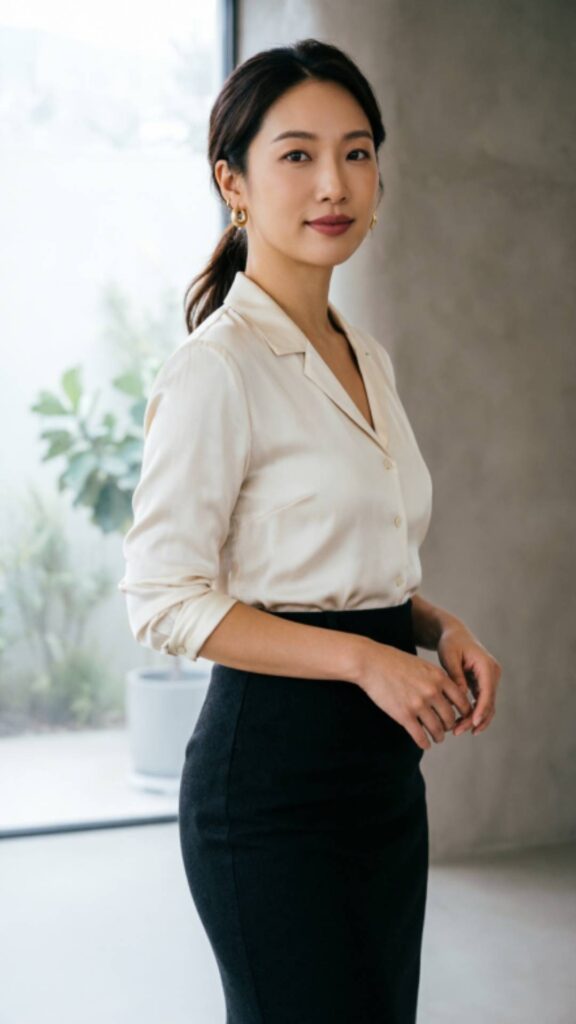 Pencil Skirts & Fitted Blouses