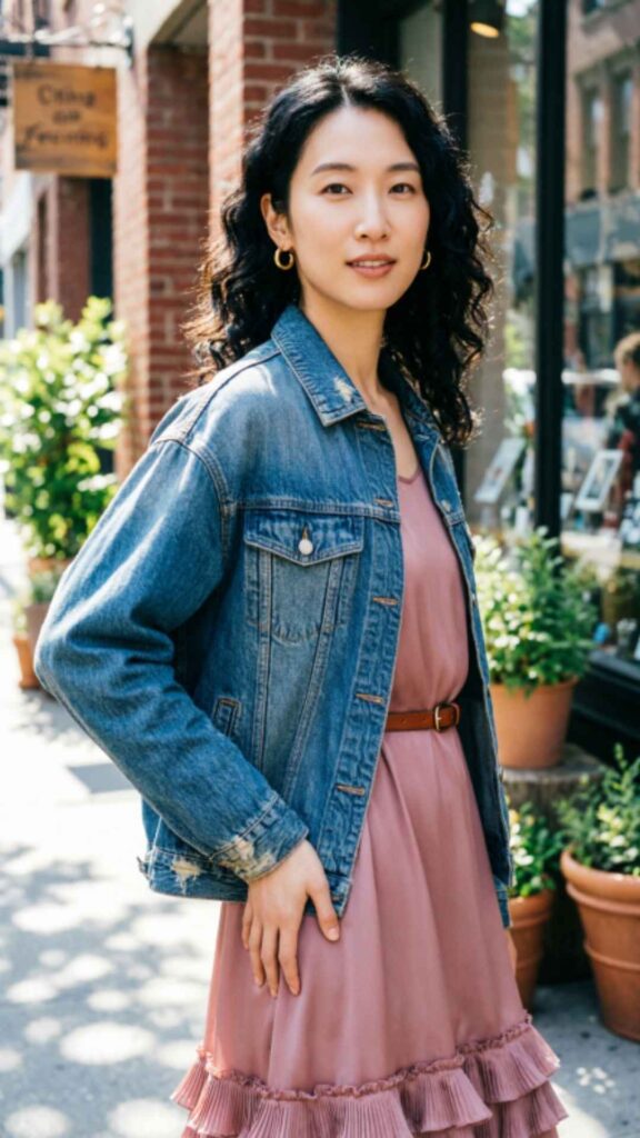 Denim Jackets with Casual Dresses