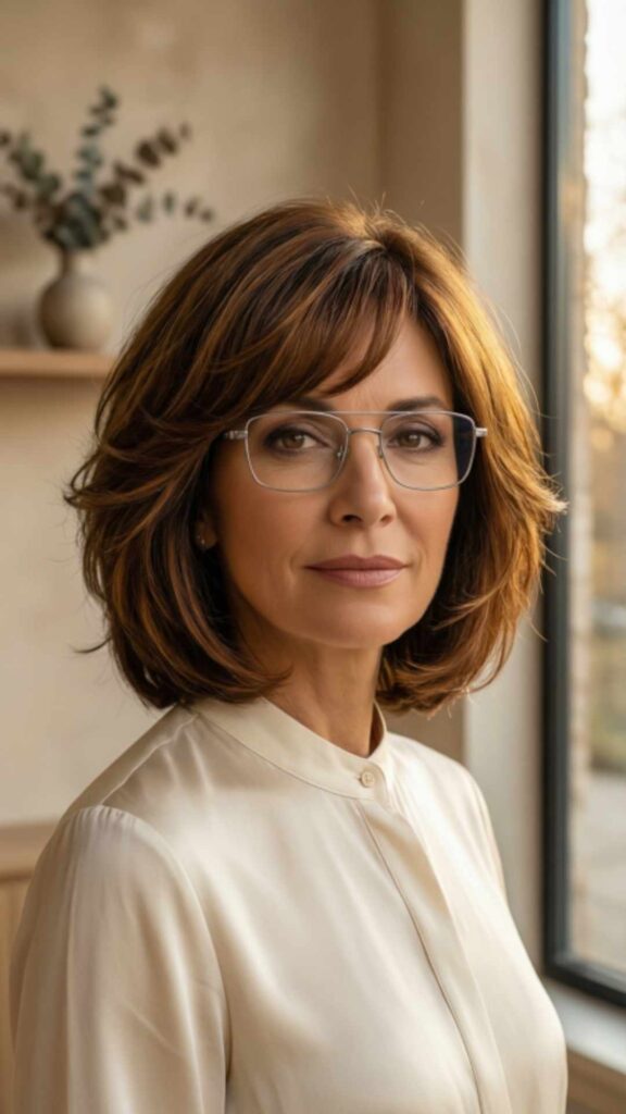 Layered Bob with Side Bangs