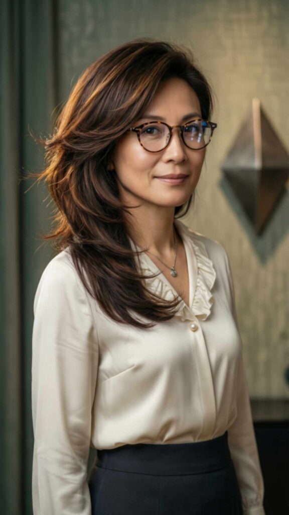 Textured Layered Cut with Side Part