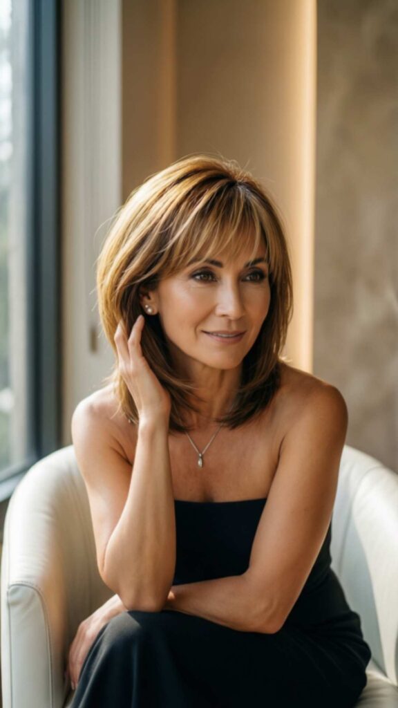 Tapered Bob with Light Bangs