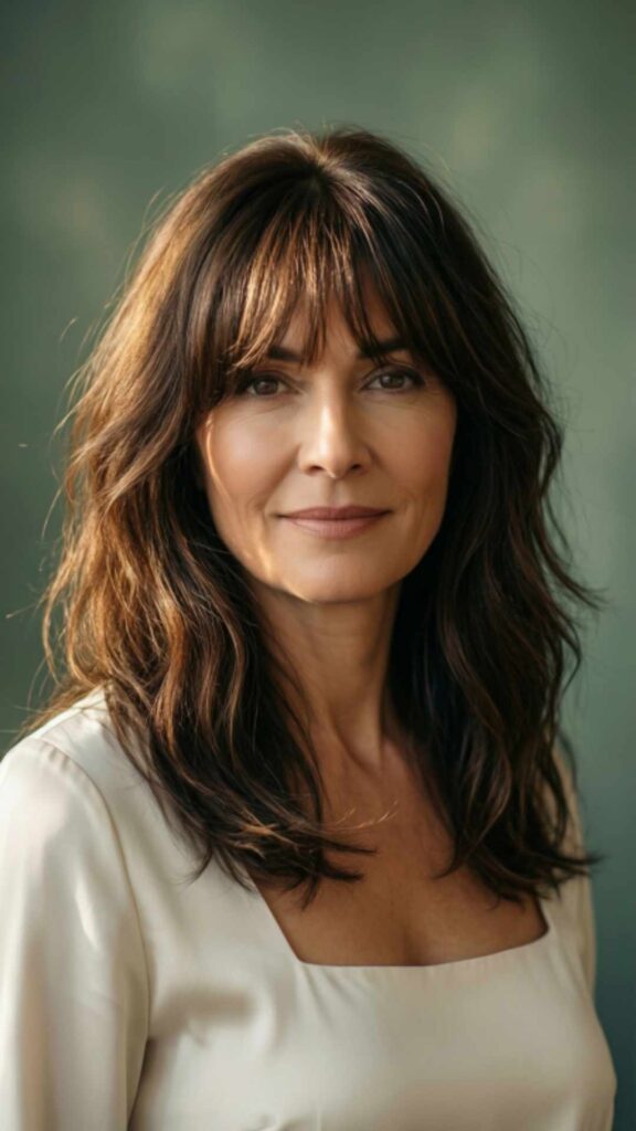 Wispy Bangs With Medium-Length Hair