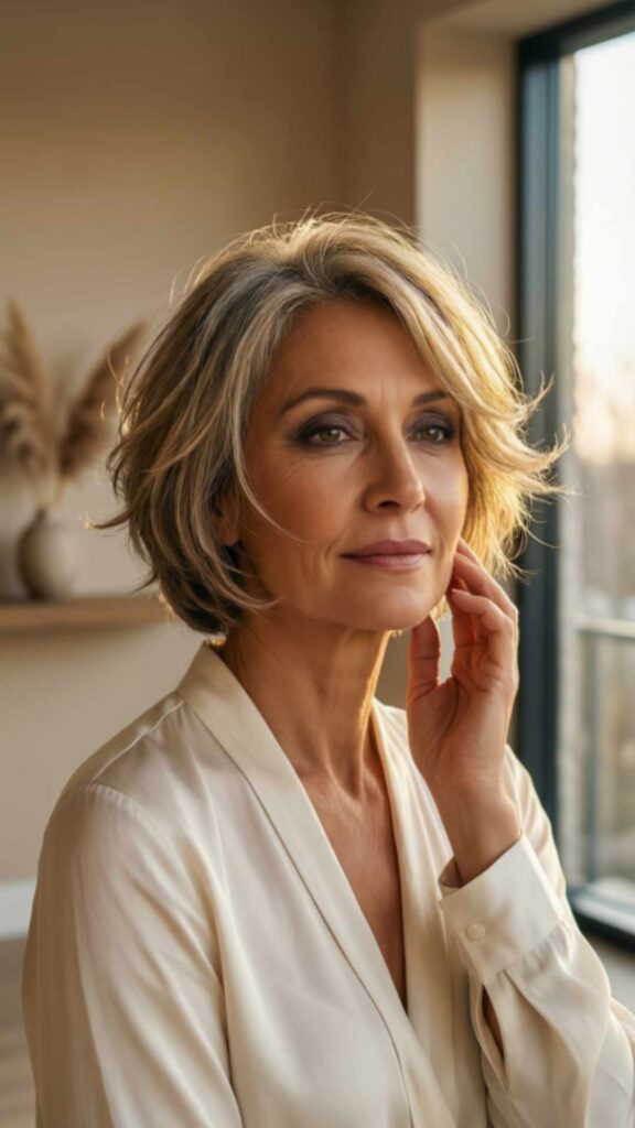 Short Feathered Cut With Natural Flow