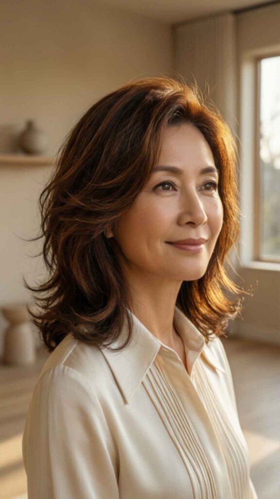 Layered Cut With Gentle Tapered Ends