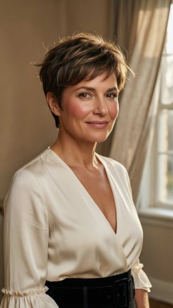 Short Crop With Tapered Back