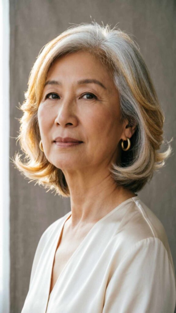 Layered Bob with Highlights