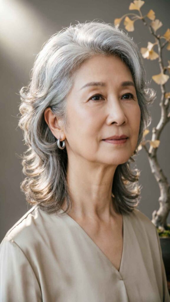 Layered Shoulder-Length Hair