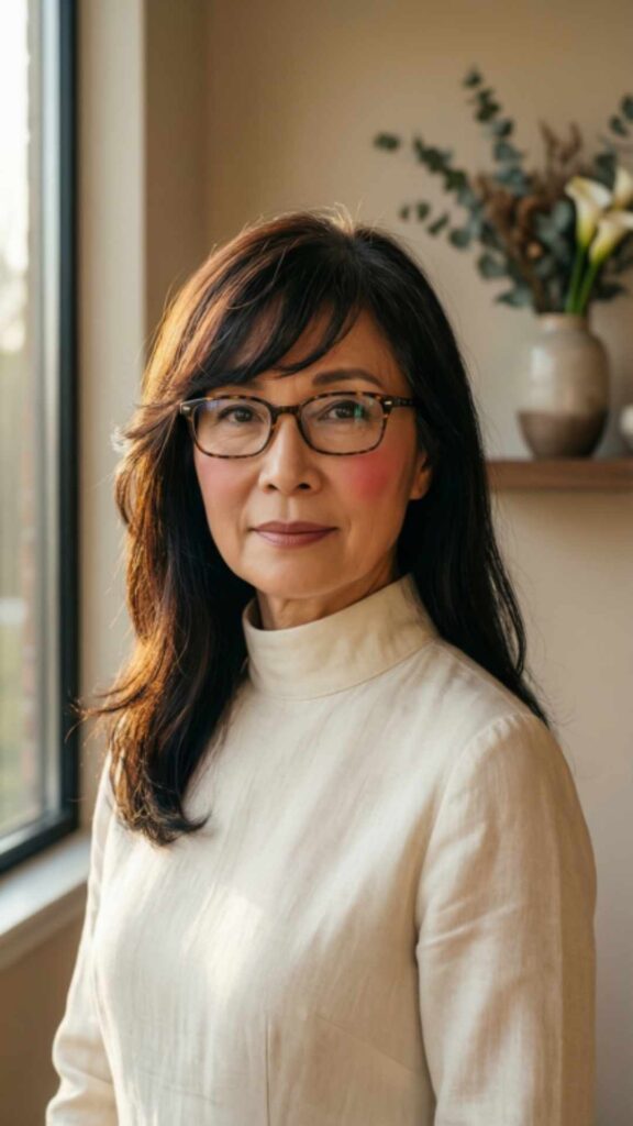 Soft Side-Swept Bangs