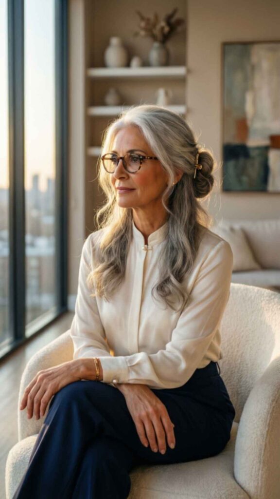 Half-Up, Half-Down Style