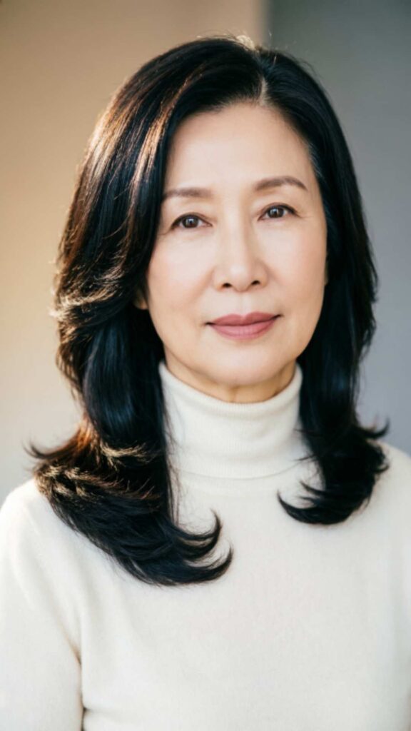 Side-Parted Shoulder-Length Cut