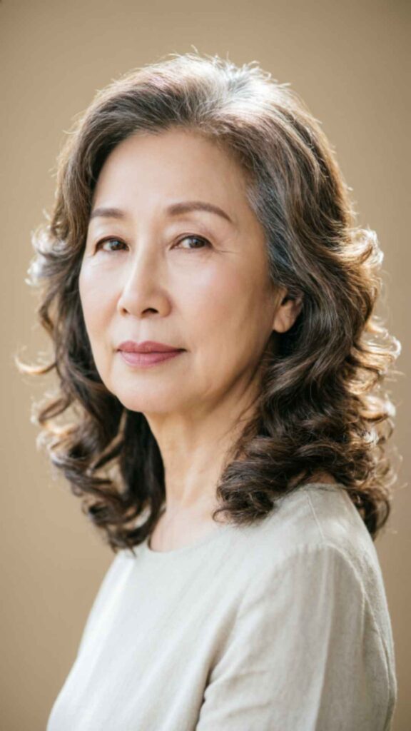 Medium Cut with Light Perm