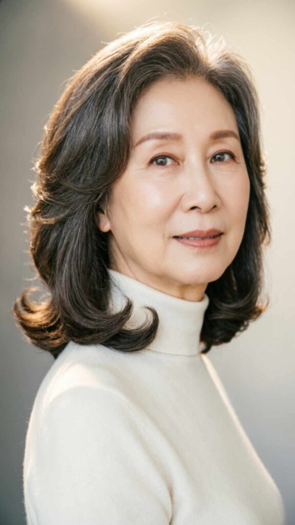 Shoulder-Length Cut with Rounded Ends