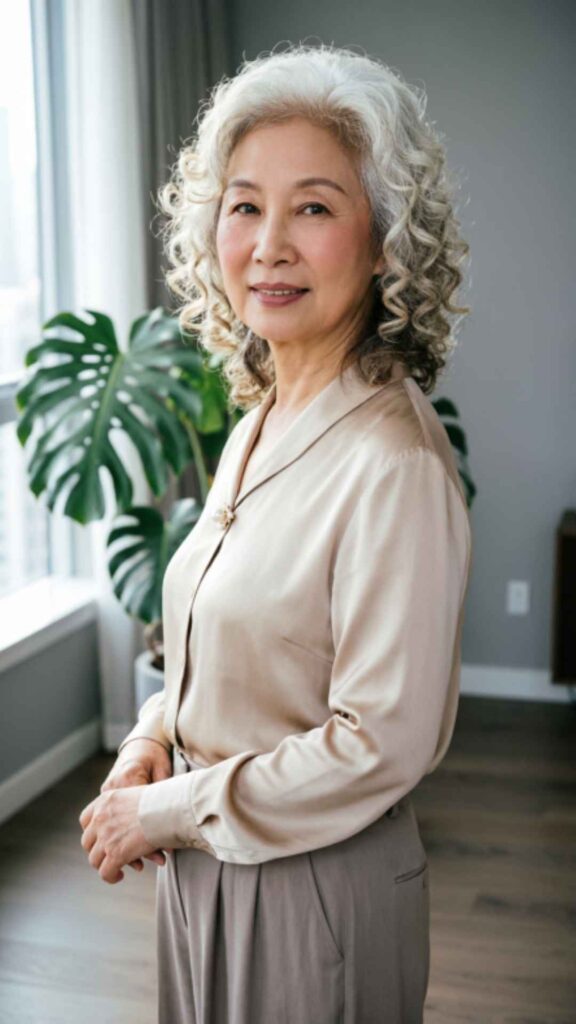 Curly Medium-Length Cut