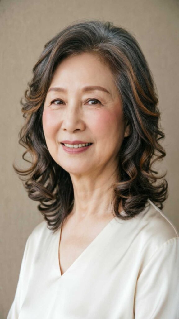 Soft Layered Bob with Curls