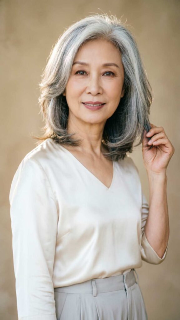 Angled Shoulder-Length Cut