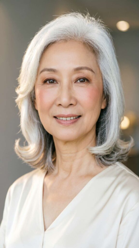 Classic Lob with Side Part