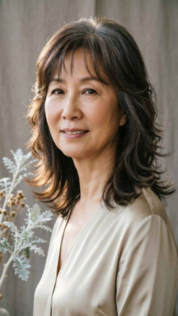 Medium Hair With Wispy Ends