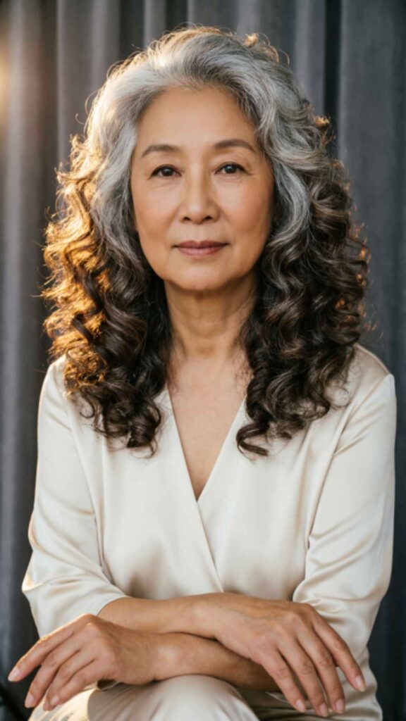 Curly Medium-Length Hair