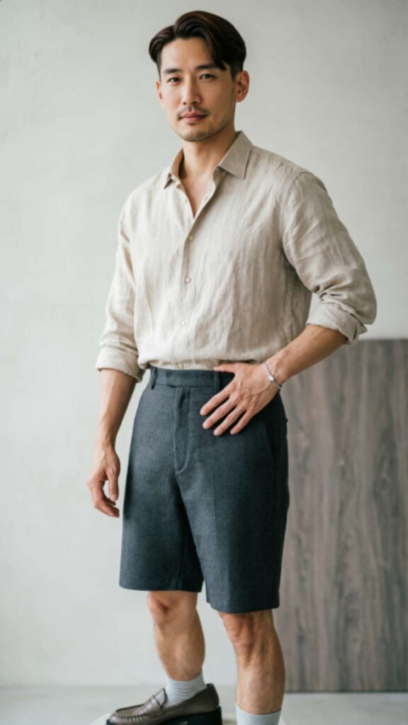 Linen Shirt with Chinos