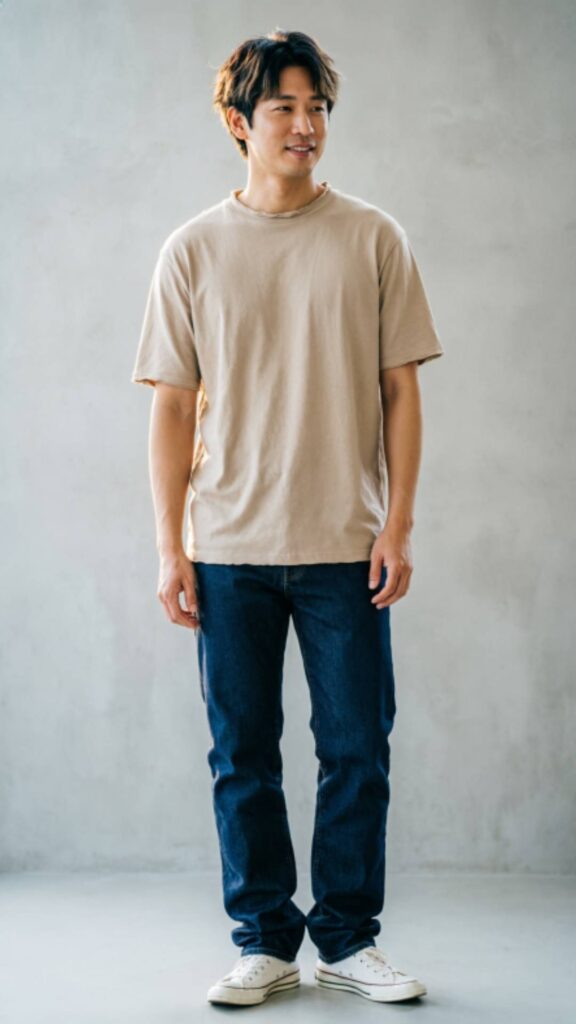 Casual T-Shirt and Jeans Combo