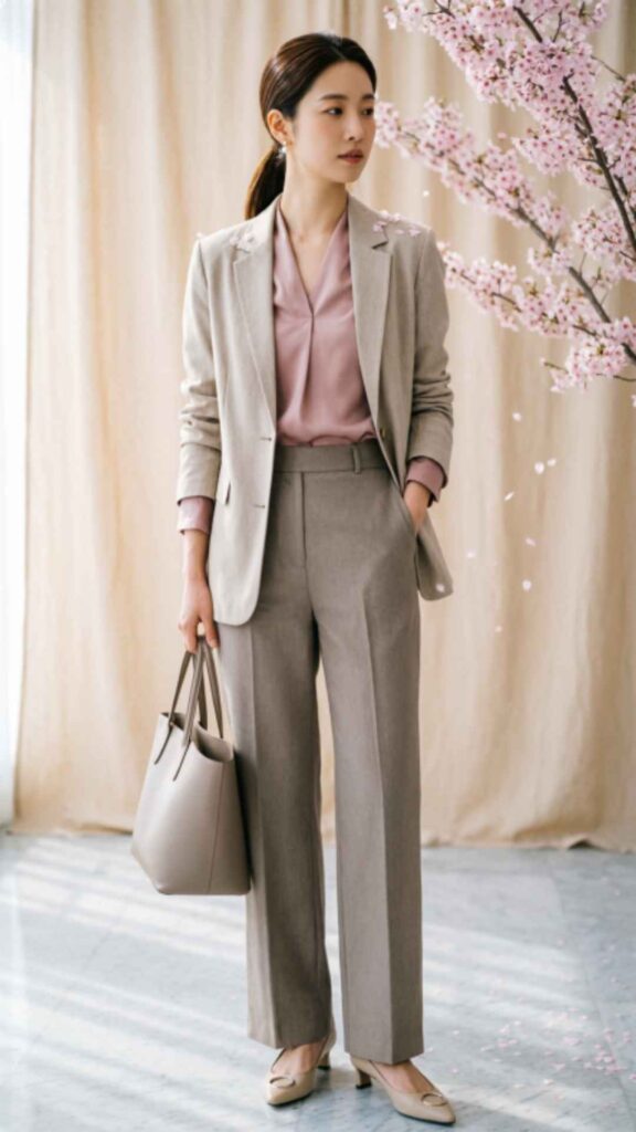 Flowy Tunic with Slim Trousers