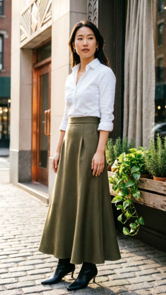 Elegant Midi Skirt Style