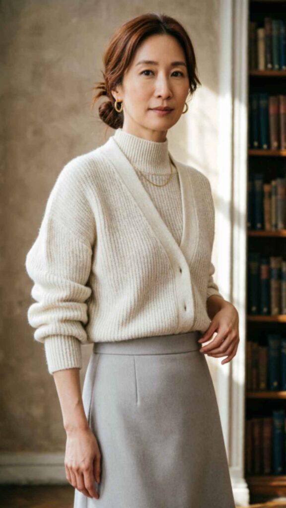 Knit Set with Matching Skirt and Top
