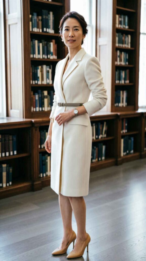 Blazer Dress with Belted Waist