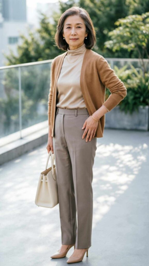 Cardigan with Dress Pants
