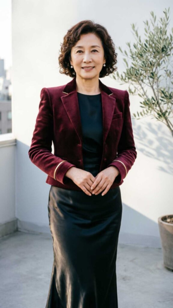 Statement Jacket with Solid Dress