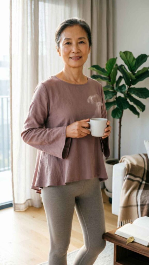 Comfortable Leggings with Tunic Top