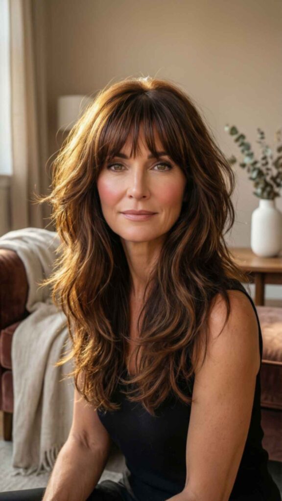 Shag with Curtain Bangs