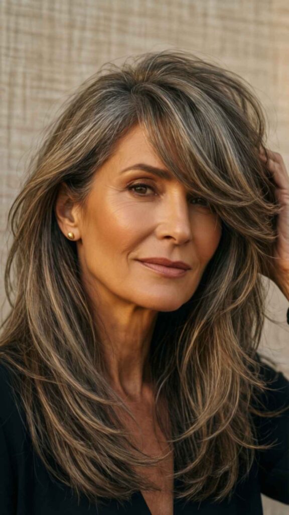 Layered Shag with Side Bangs