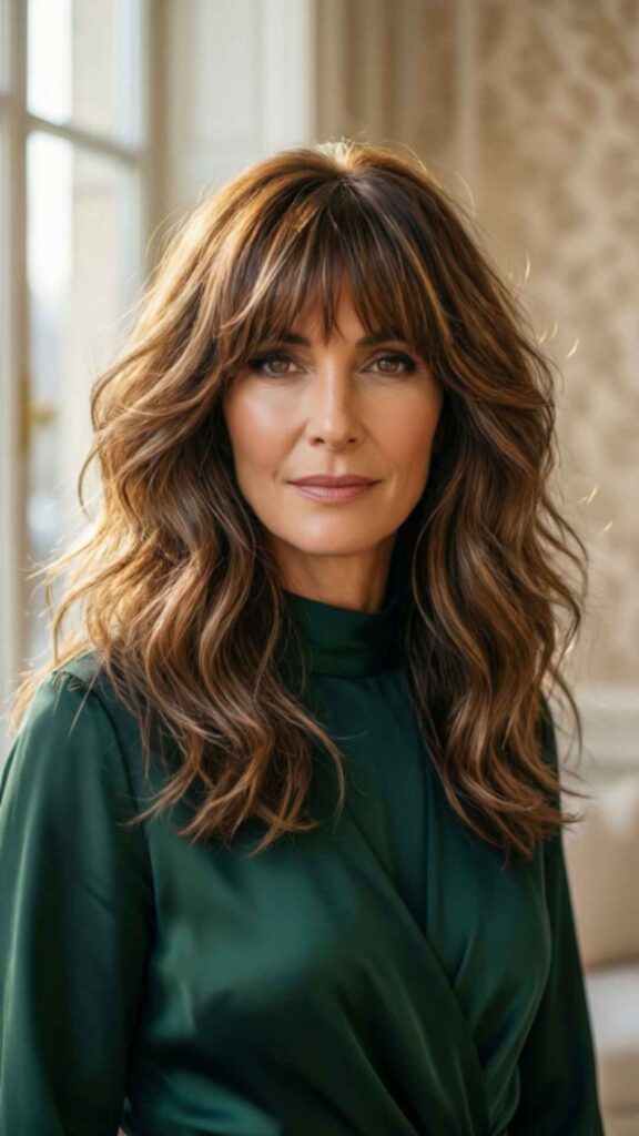 Shag with Curtain Layers and Highlights