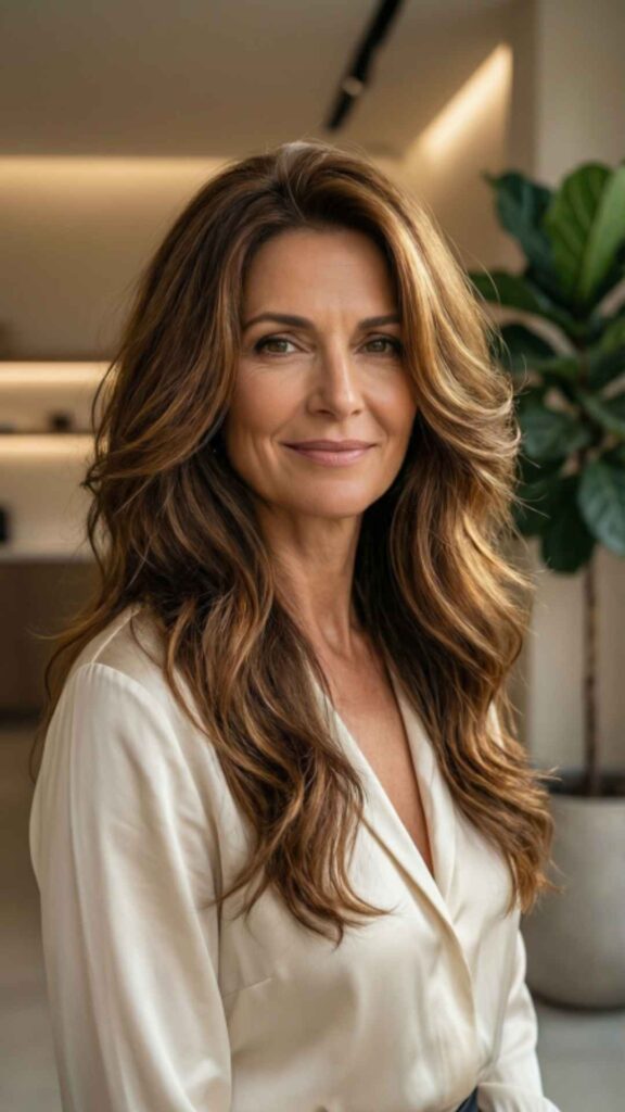 Layered Cut With Face-Framing Highlights