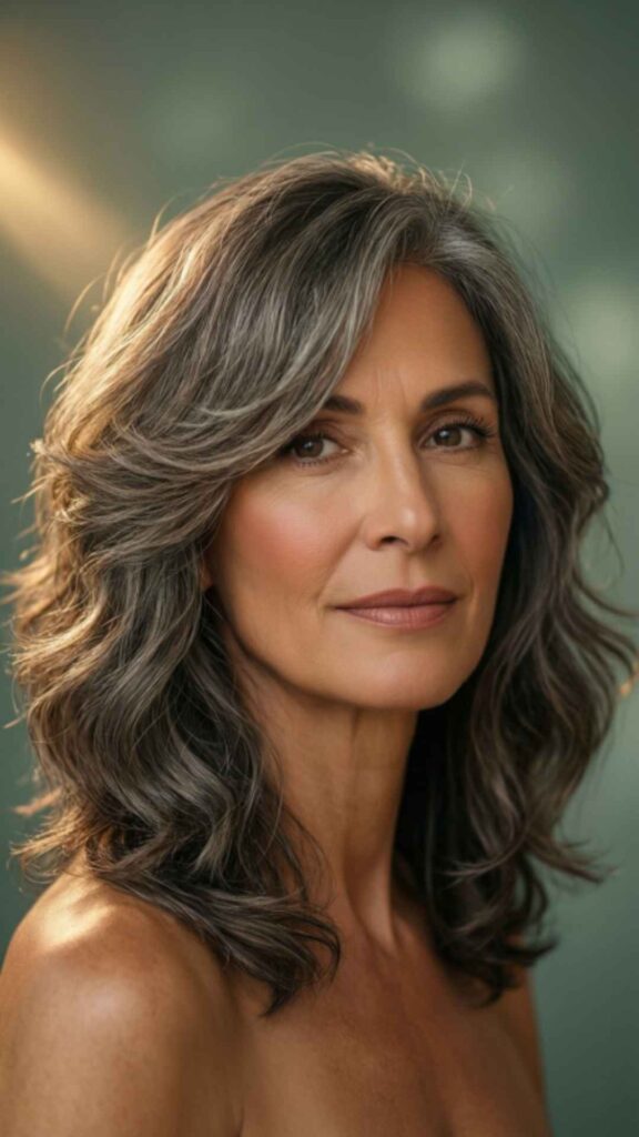 Wavy Shag with Face Framing Layers